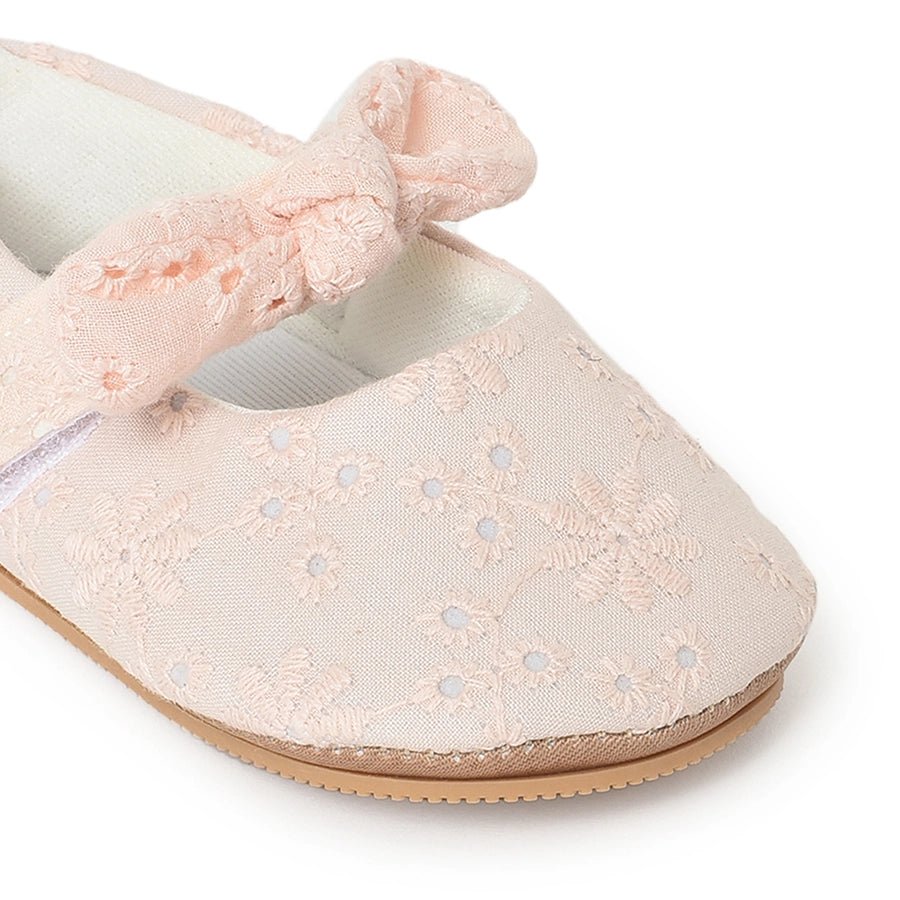 Bloom Blush Rexine Ballerina Pink Shoes 5