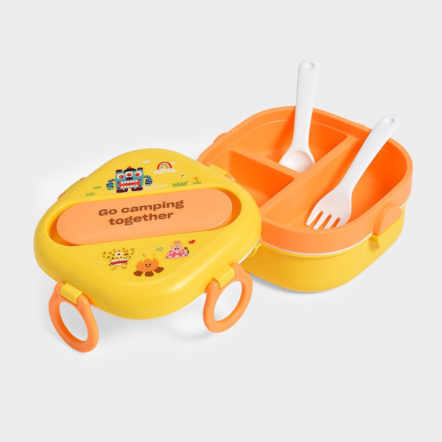 Bloom Food Fun Double Layer Lunch Box Yellow Lunch Box 2