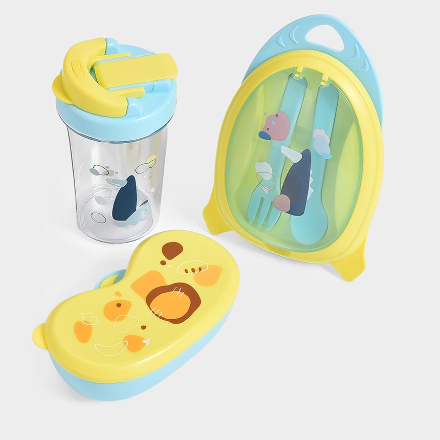 Bloom Jolly Food Box & Water Bottle Set Yellow Lunch Box 2