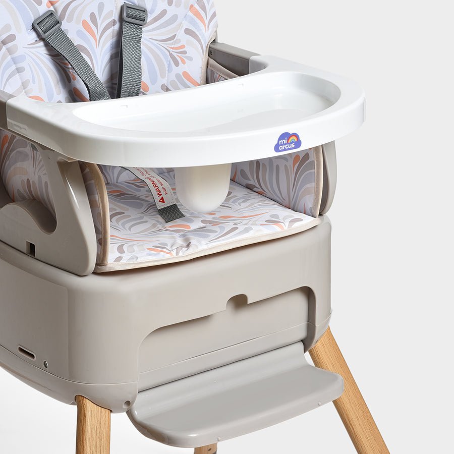 Cuddle High Chair 4 in 1 Grey Baby Furniture 7
