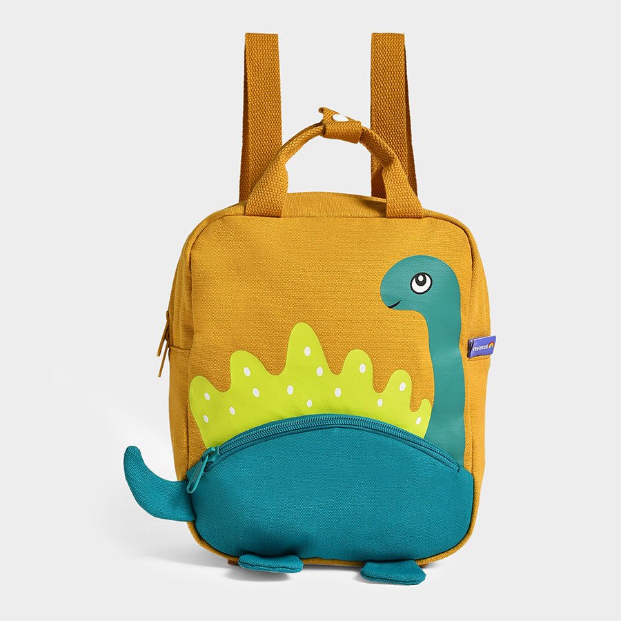 Dinomite Mustard Woven Backpack for Kids School Bag 2