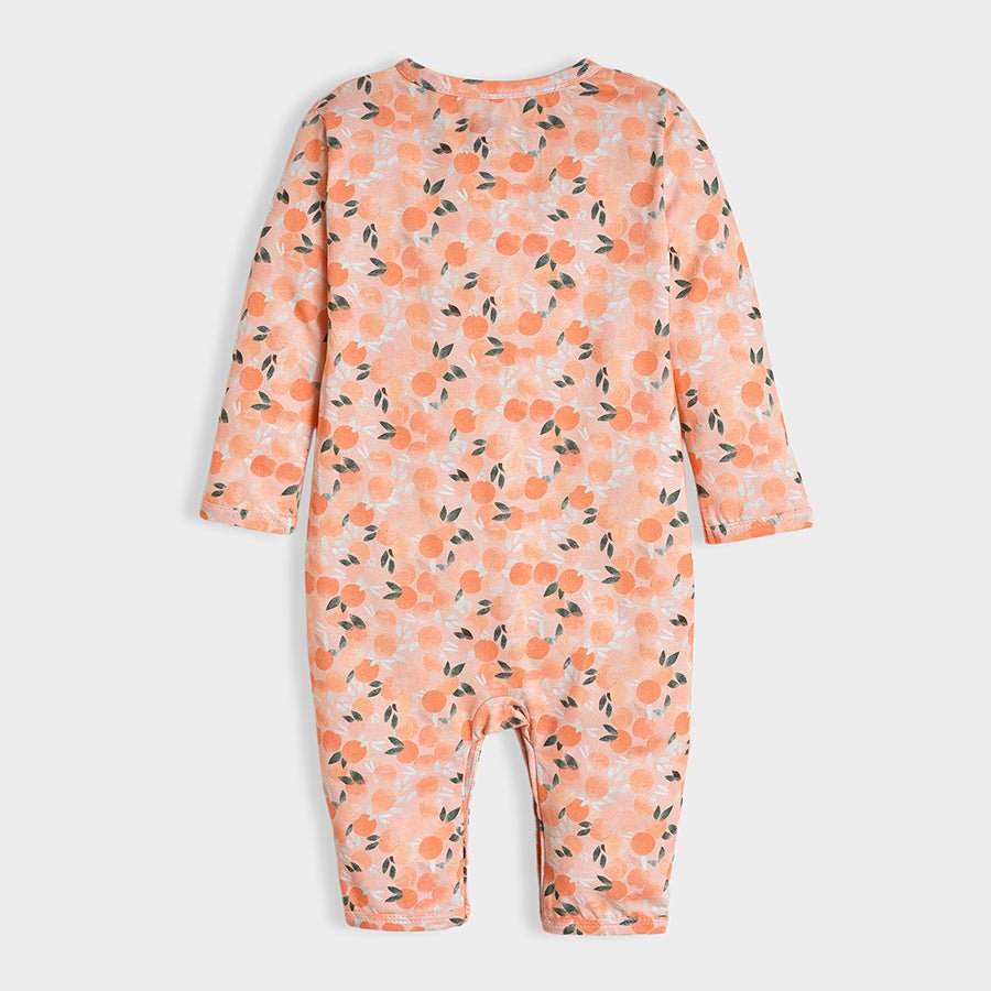 Fruits Printed Peach Sleepsuit SleepSuit 2