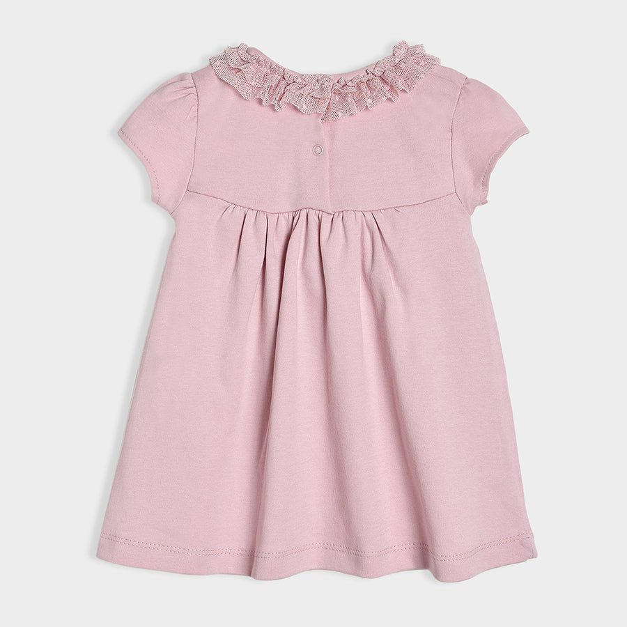 Luxe Rosy Dress with Headband Pink Dress 3
