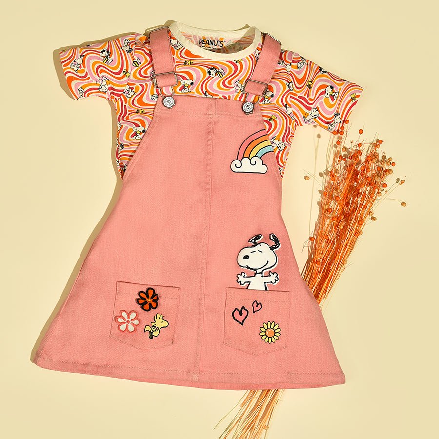 Peanuts™ Snoopy Pinafore Pink Dress Dress 1