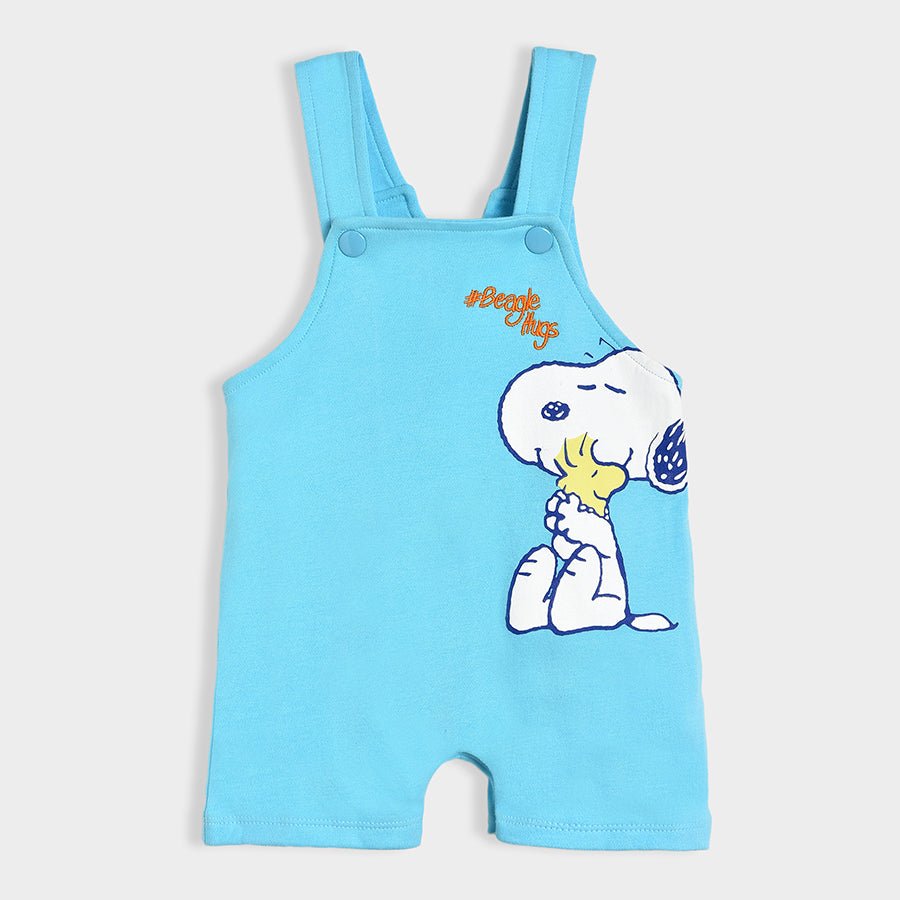Peanuts™ Snoopy Printed Blue T-shirt & Dungaree Set Clothing Set 6