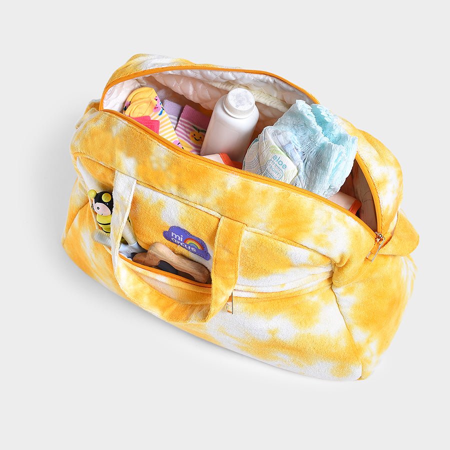 Playful Unisex Terry Diaper Bag Yellow 5