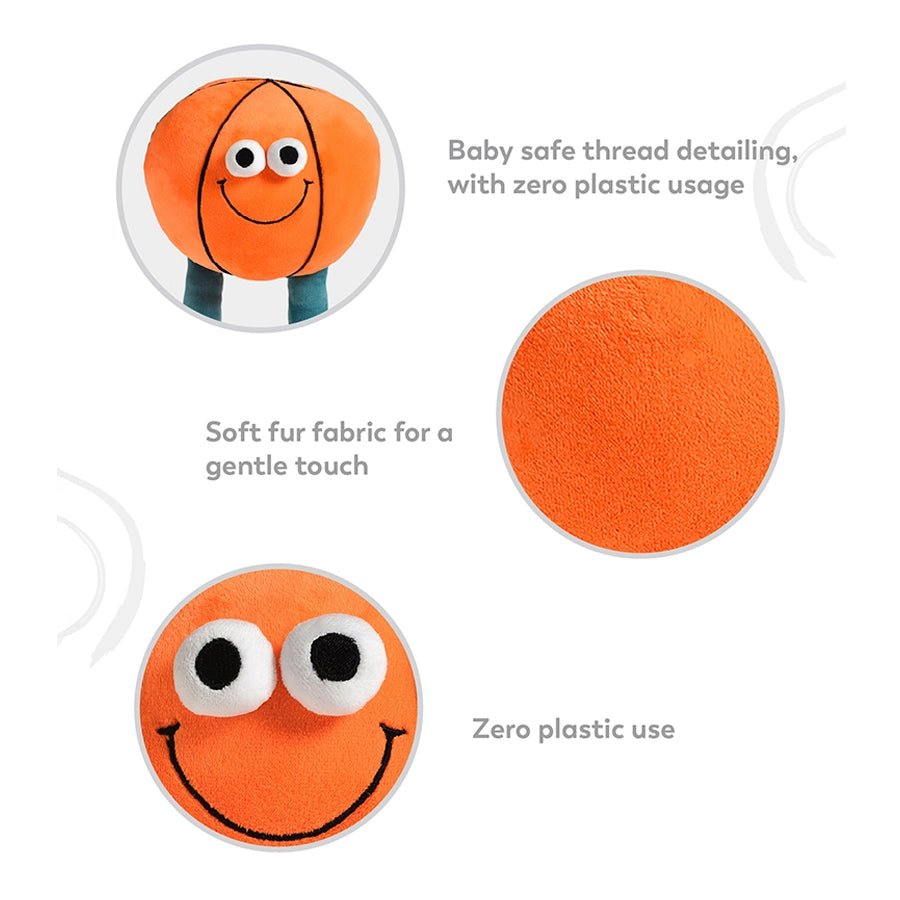 Playfull Unisex Ball Soft Toy Orange Soft Toys 8