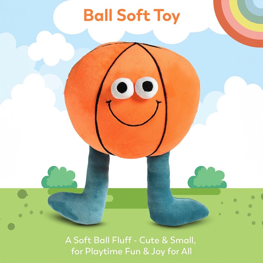 Playfull Unisex Ball Soft Toy Orange Soft Toys 9
