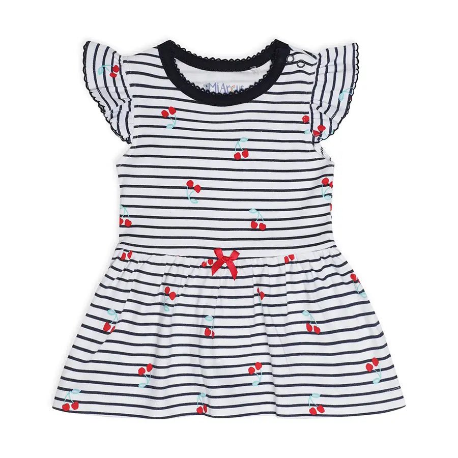 Baby Girl Cherry Print Frock Dress 1
