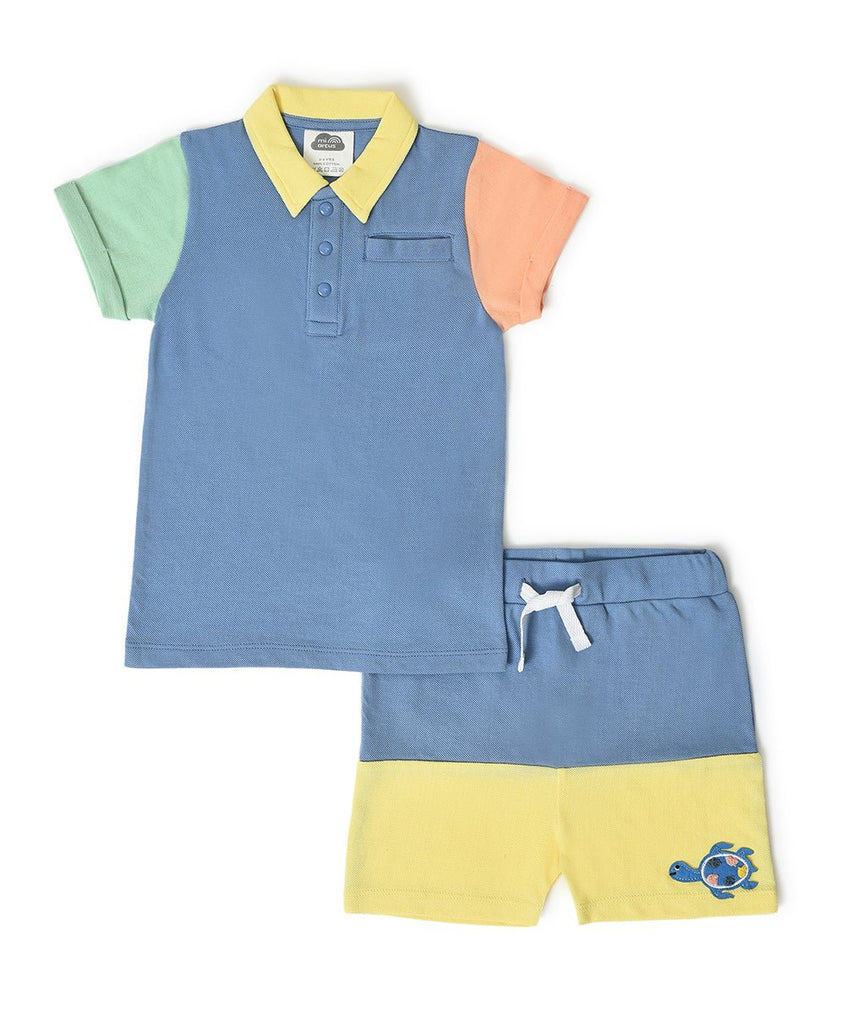Boys Polo T-shirt and Shorts Set Clothing Set 1