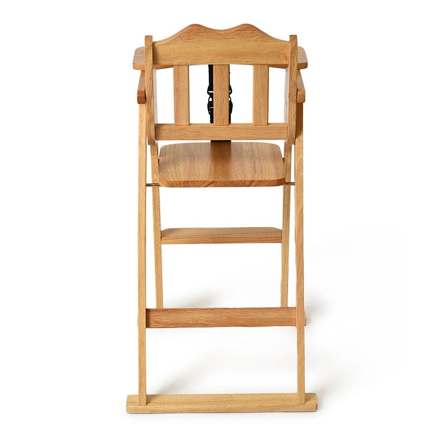 Cuddle Rubber Wood Brown High Chair Baby Furniture 7