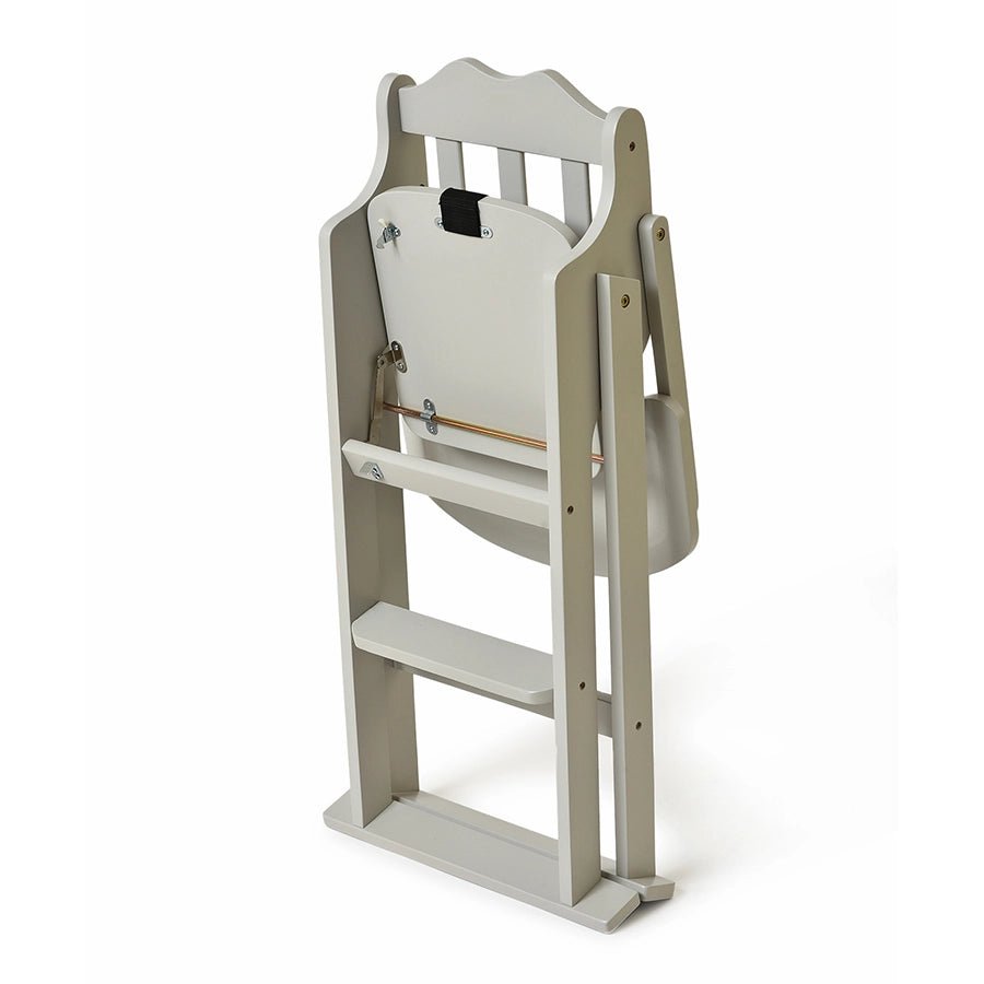 Cuddle Rubber Wood Grey High Chair Baby Furniture 10