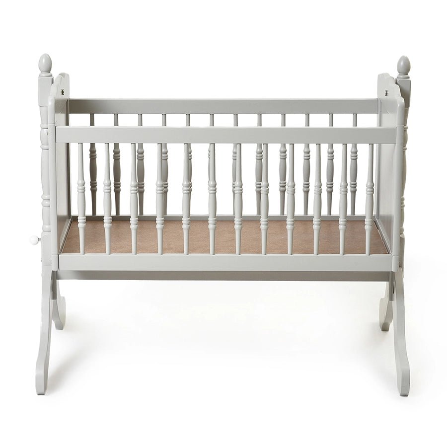 Cuddle Rubber Wood Light Grey Cradle Baby Furniture 3