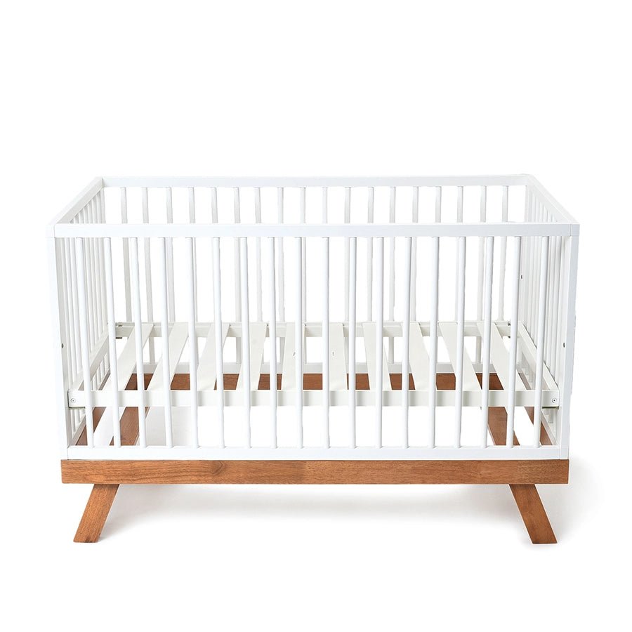Cuddle Rubber Wood White Cot Baby Furniture 2
