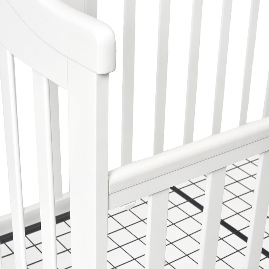 Cuddle White Rubber Wood Cot Baby Furniture 5