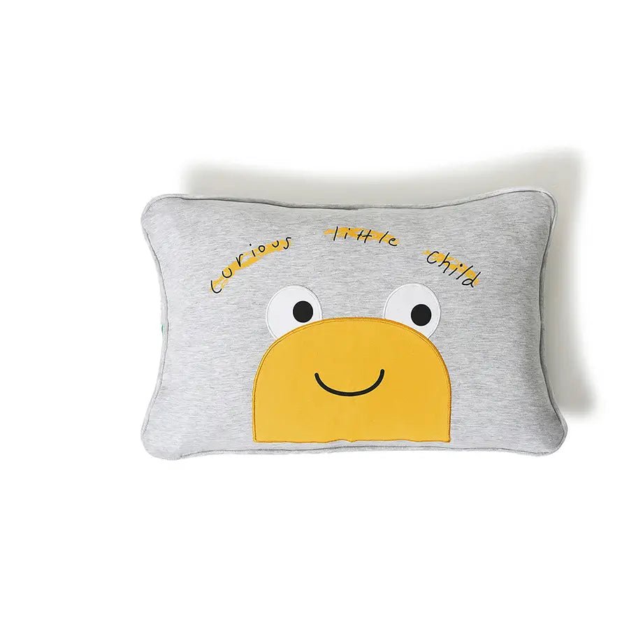 Curious Burrow Pillow- Grey Pillow 1
