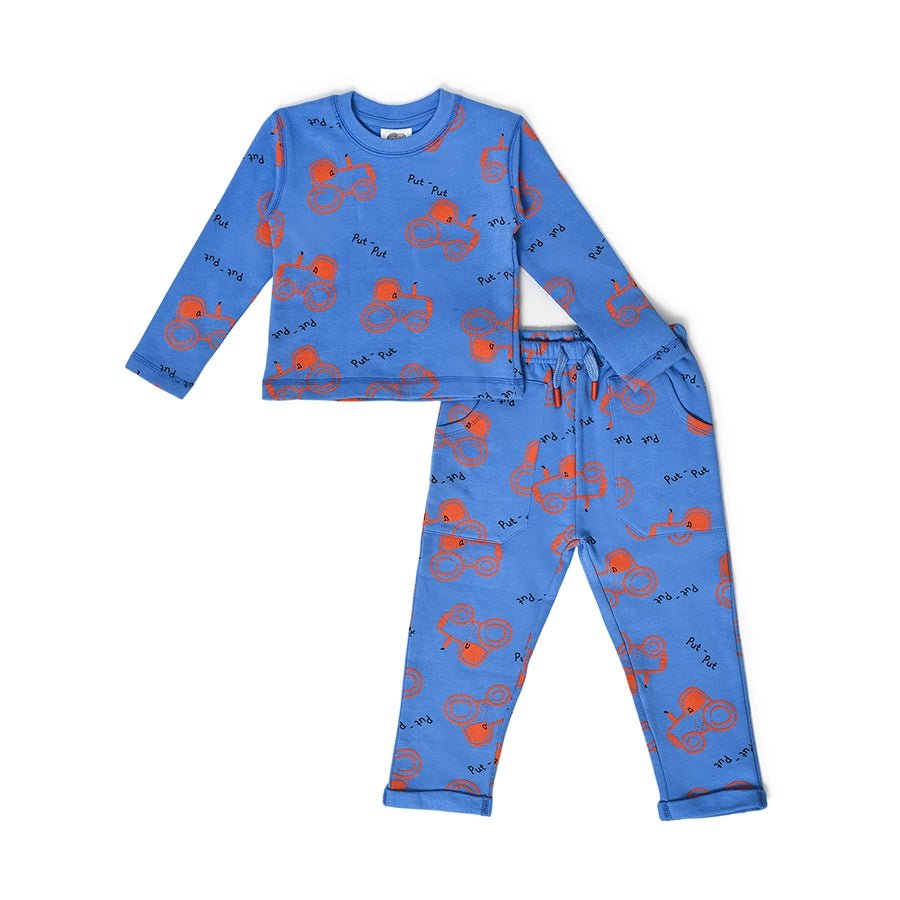 Farm Friends Fleece Sweatshirt with Pyjama set for Kids Clothing Set 2