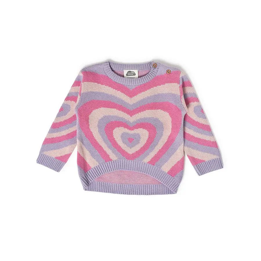 Frosty'z Hearts Knitted Jumper Sweater 1