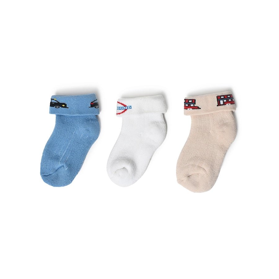 Misty Ankle Length Terry Socks for Kids Pack of 3 Socks 2