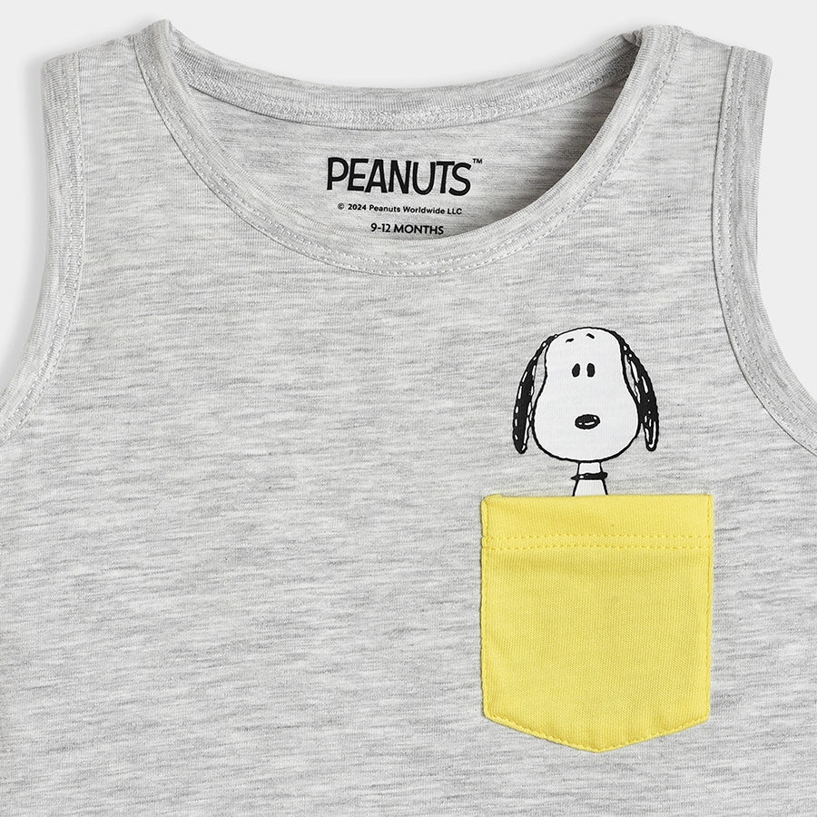 Peanuts Snoopy Lycra Vest Pack of 3 Vest 13