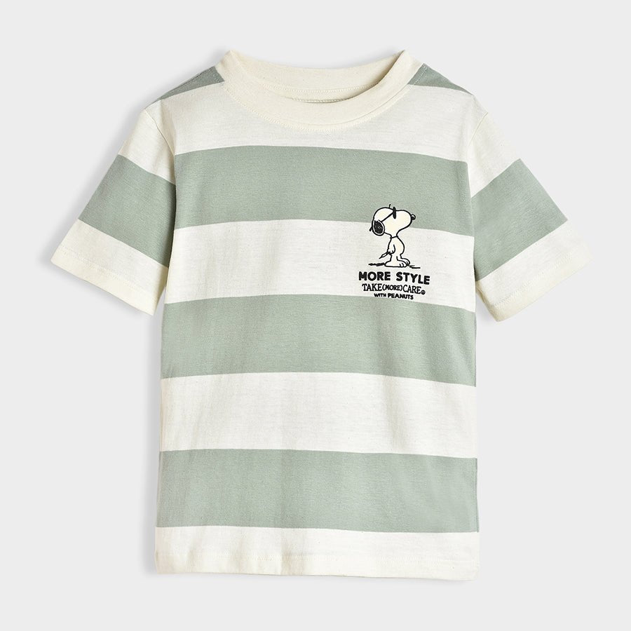 Peanuts™ Snoopy Striper Green T-shirt T-Shirt 2