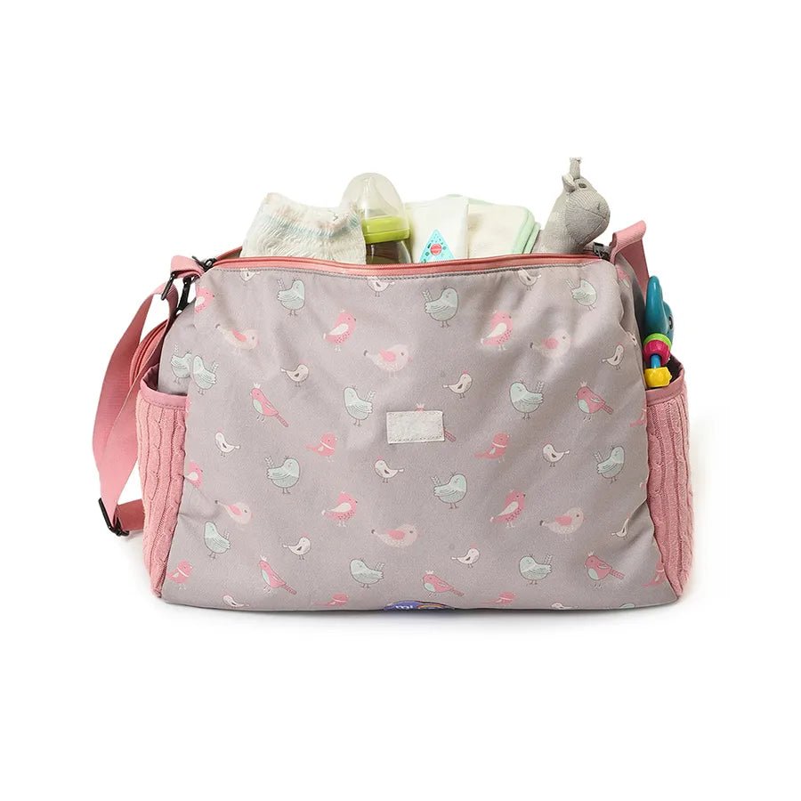Peony Knitted Diaper Bag- Sweet Spring Diaper Bag 9