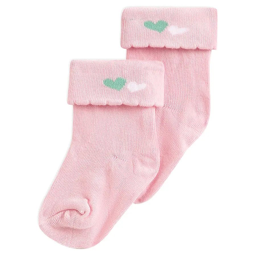 Spring Rib Baby Girl Mid Calf Socks Set of 3 Socks 2