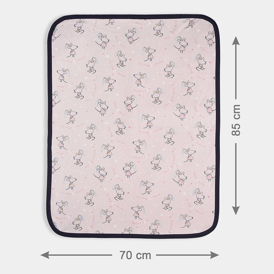 1Pk 100% Cotton Jersey Blanket Blanket 4