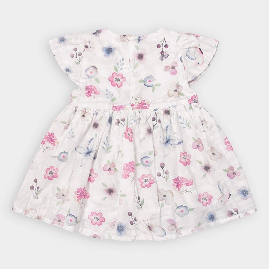 1Pk 100% Cotton Woven Frock Frock 3