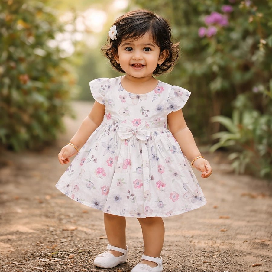 1Pk 100% Cotton Woven Frock Frock 1