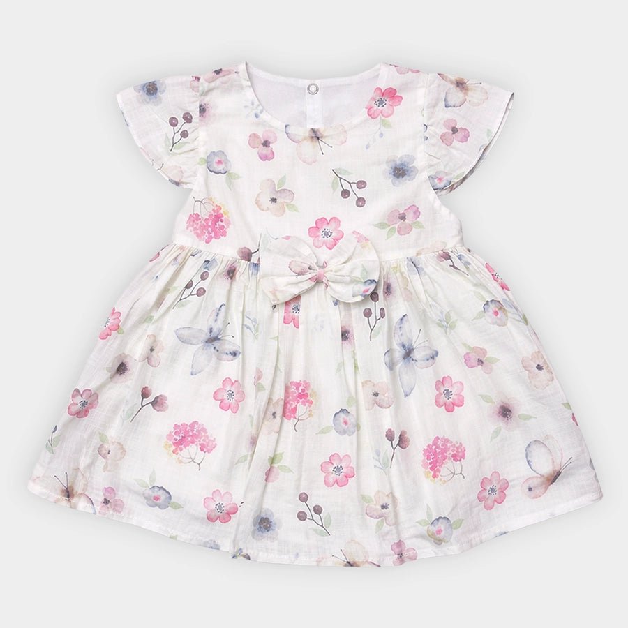 1Pk 100% Cotton Woven Frock Frock 2