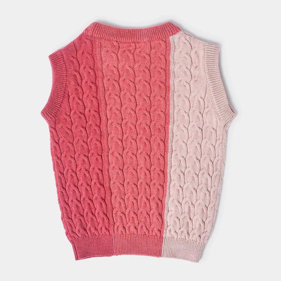 1Pk Blended Cable Knit Sleeveless Sweater Sweater Half Sleeves 3