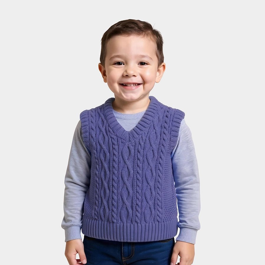 1Pk Blended Cable Knit Sleeveless Sweater Sleeveless Sweater 1