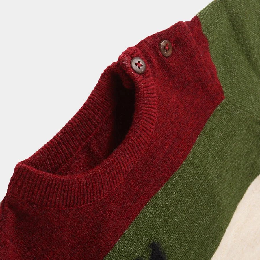 1Pk Blended Jacquard Knit Sweater Full Sleeves Sweater Full Sleeves 4