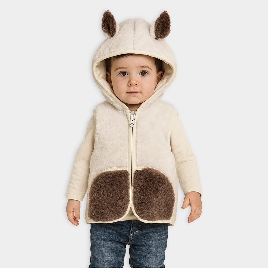 1Pk Blended Pile Sleeveless Jacket Sleeveless Jacket 1