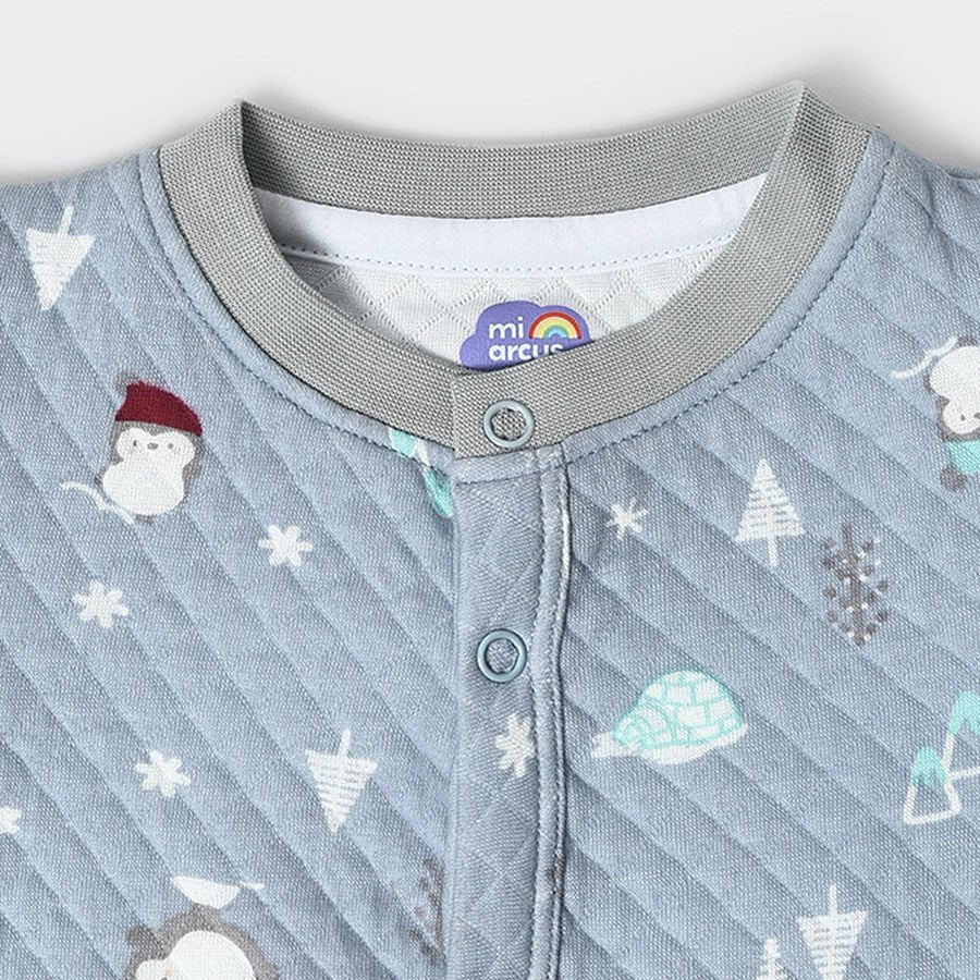 1Pk Blended Quilted Sleep Suit Sleep Suit 5