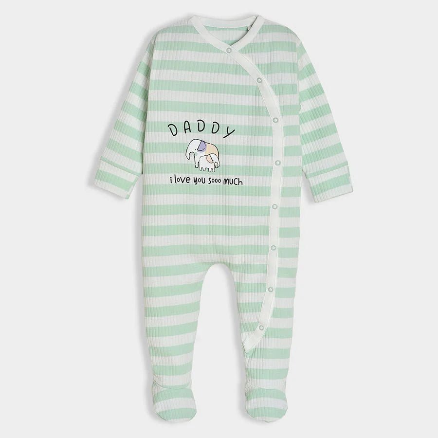 1Pk Blended Rib Knit Sleep Suit Sleep Suit 2