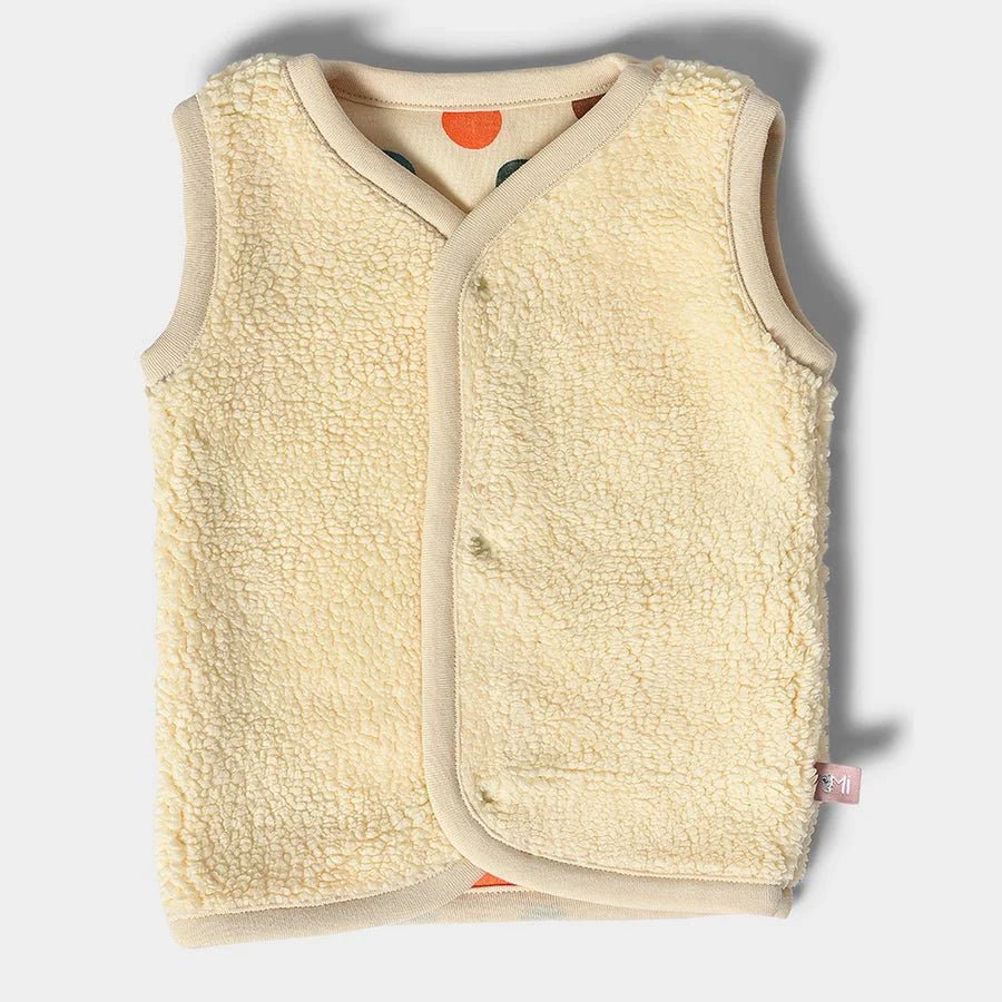 1Pk Blended Sherpa Reversible Sleeveless Jacket Reversible Jacket Half Sleeves 9