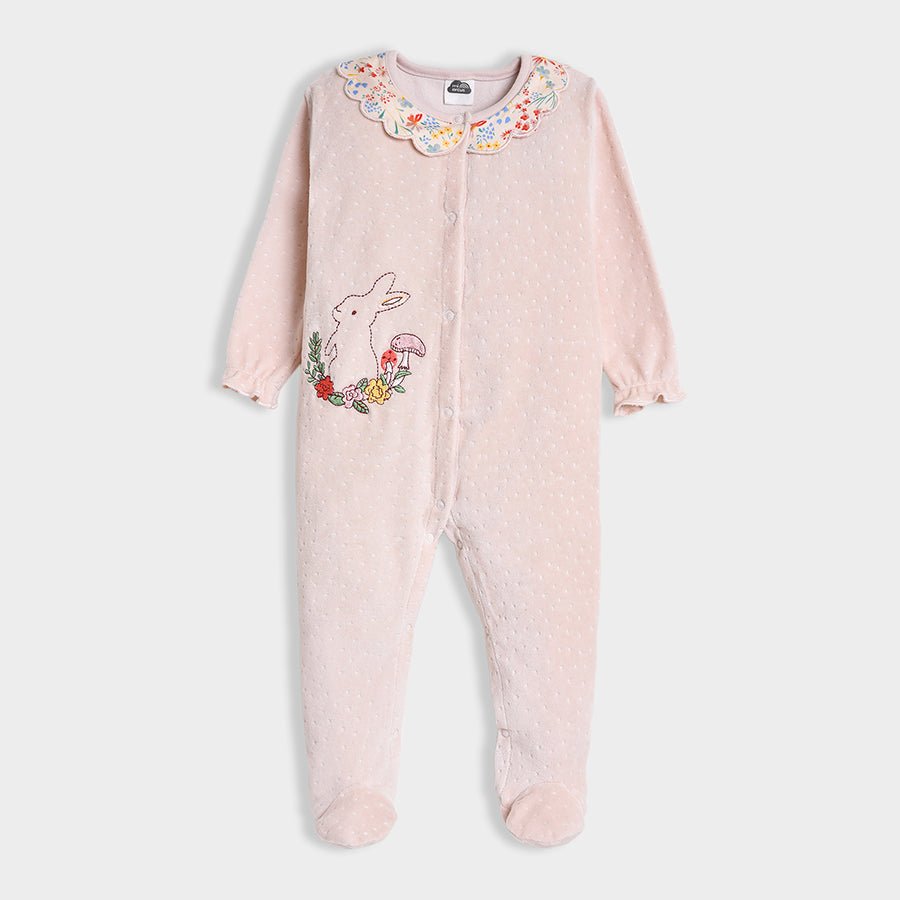 1Pk Blended Velour Sleep Suit Sleep Suit 2