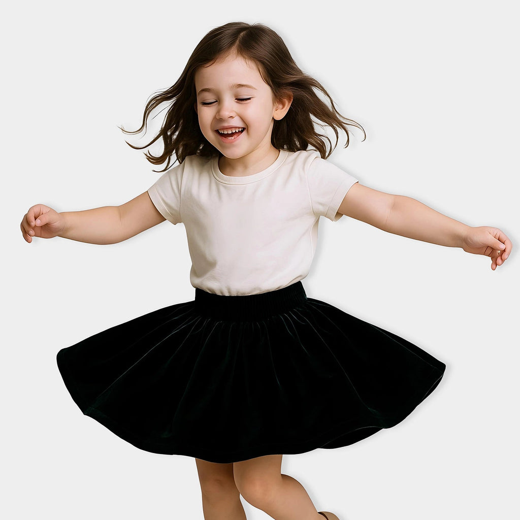 1Pk Blended Velvet Skirt Skirt 1