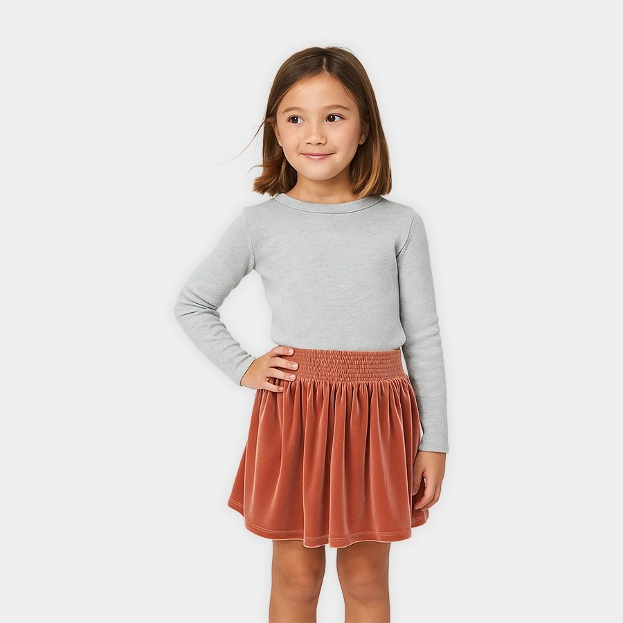 1Pk Blended Velvet Skirt Skirt 2