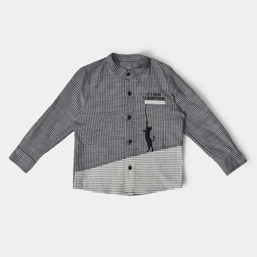 1Pk Blended Woven Shirt Shirt 1