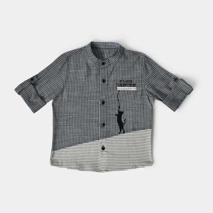 1Pk Blended Woven Shirt Shirt 2