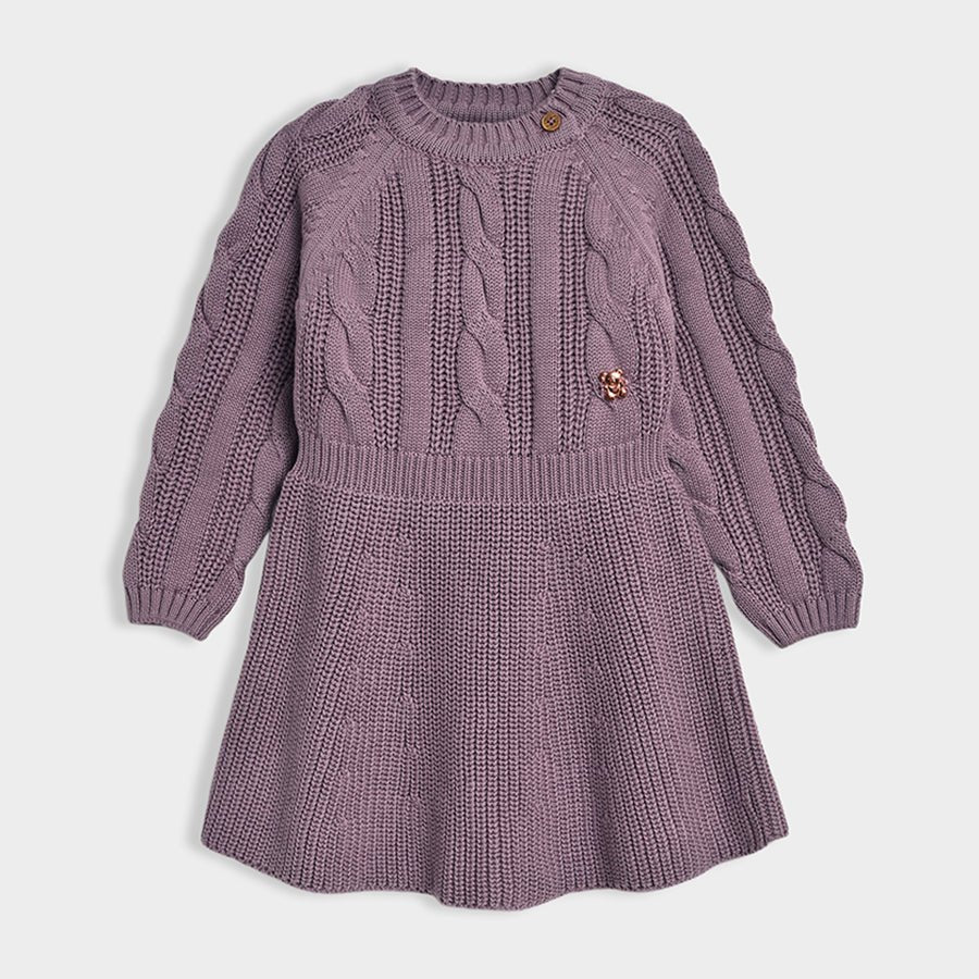 1Pk Cotton Cable Knit Frock Frock 2
