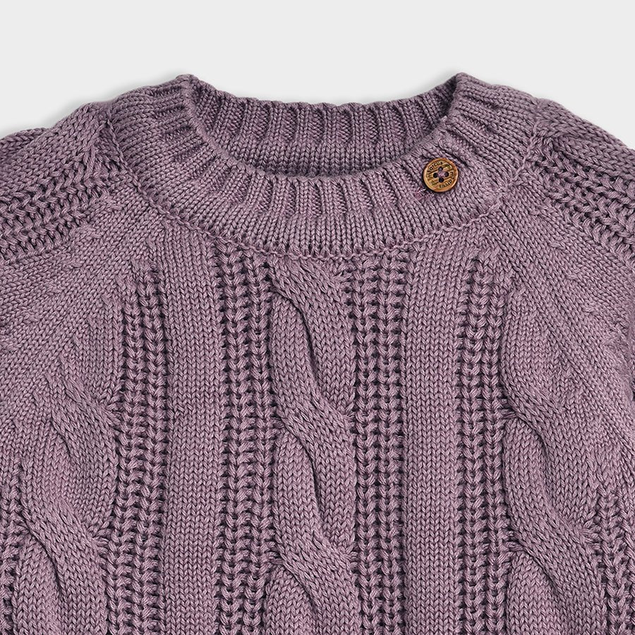 1Pk Cotton Cable Knit Frock Frock 4