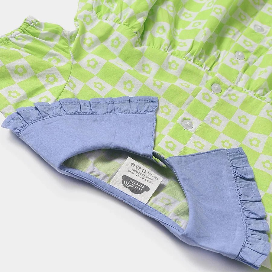 1Pk Cotton Chambray Frock Frock 11