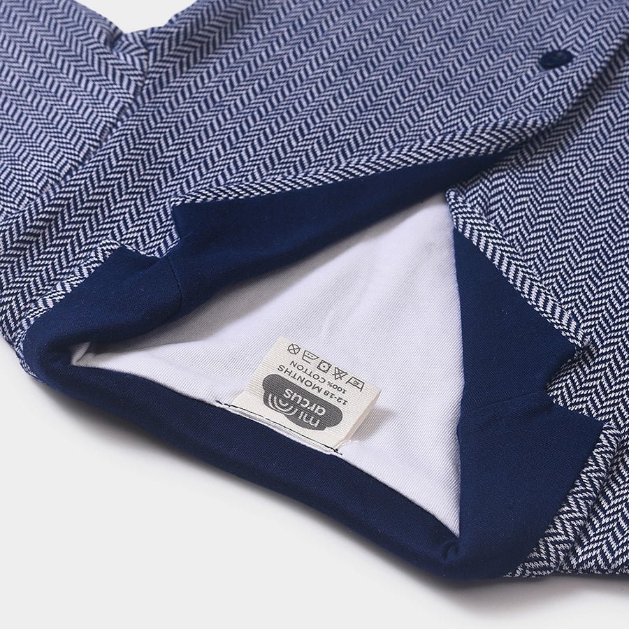 1Pk Cotton Herringbone Blazer Blazer 5
