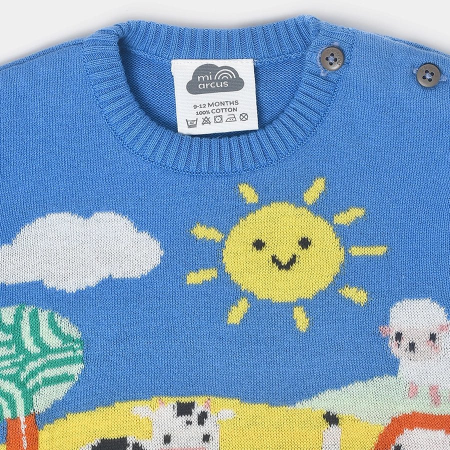 1Pk Cotton Jacquard Knit Sweater Full Sleeves Sweater Full Sleeves 12