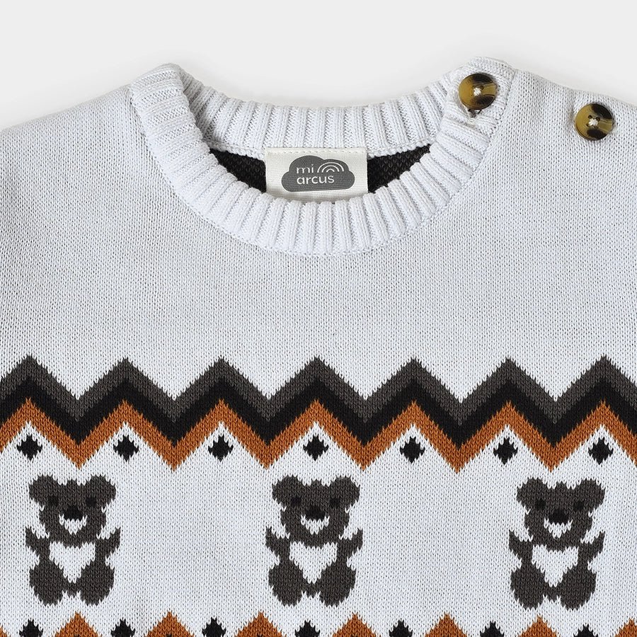 1Pk Cotton Jacquard Knit Sweater Full Sleeves Sweater Full Sleeves 11