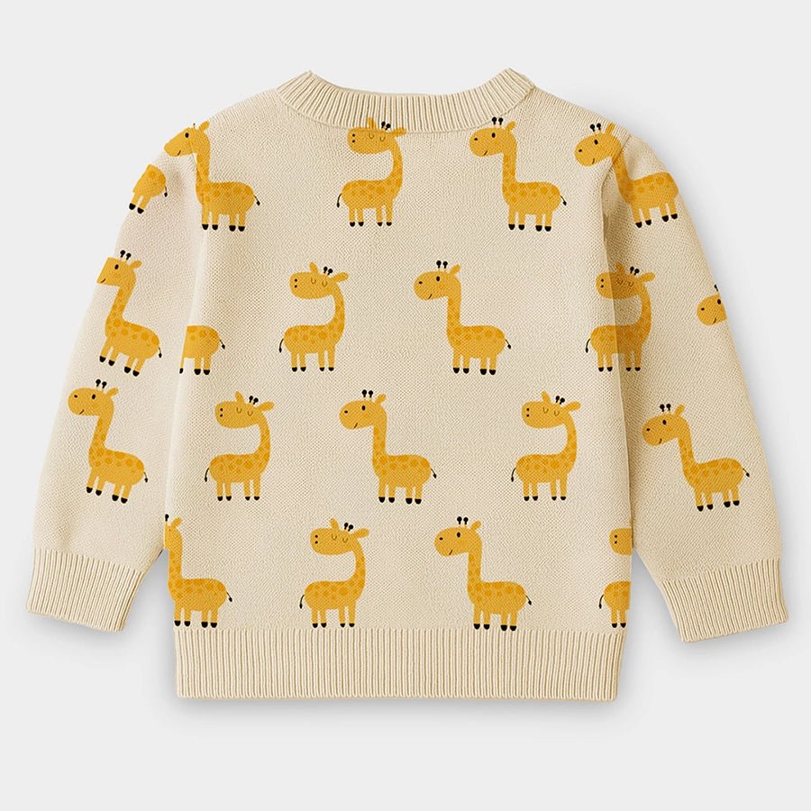 1Pk Cotton Jacquard Knit Sweater Full Sleeves Sweater Full Sleeves 3